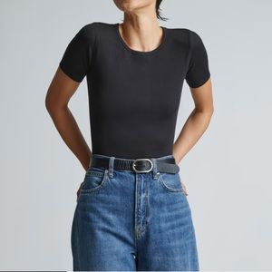 Everlane Pima Micro Rib Crew tee